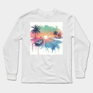 Tropical Seascape Long Sleeve T-Shirt